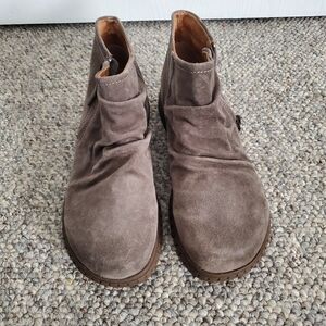 Brown Suede Ankle Boots